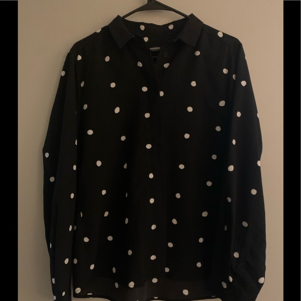 Polka dot blouse